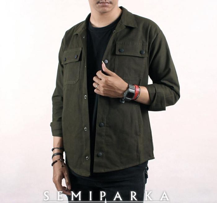 JAKET SEMI PARKA/ JAKET TRUCKKER / JAKET FIELD SPRK ARMY