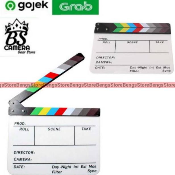 

Profesional Clapper Board Colorful Acrylic (KODE 2441)