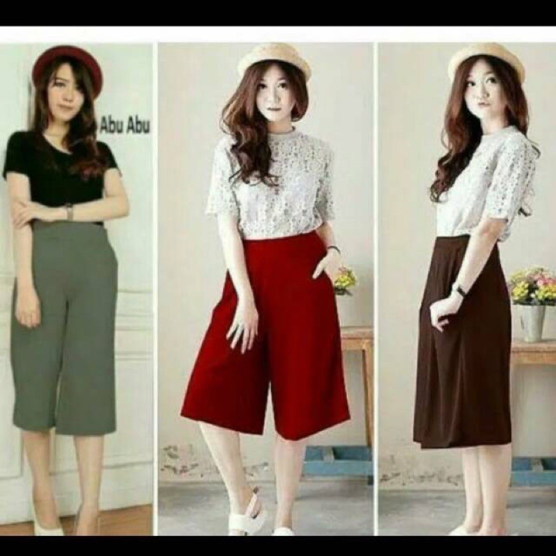 Celana Pendek 7/8 Wafel Crep