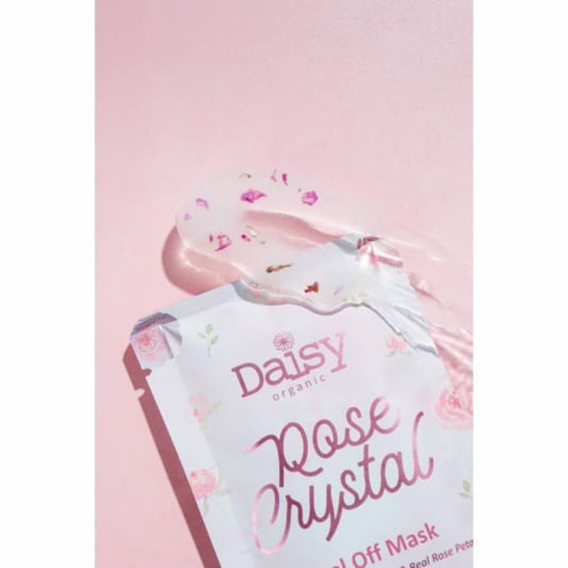 (READY FREE GIFT) DAISY ORGANIC ROSE CRYSTAL PEEL OFF MASK