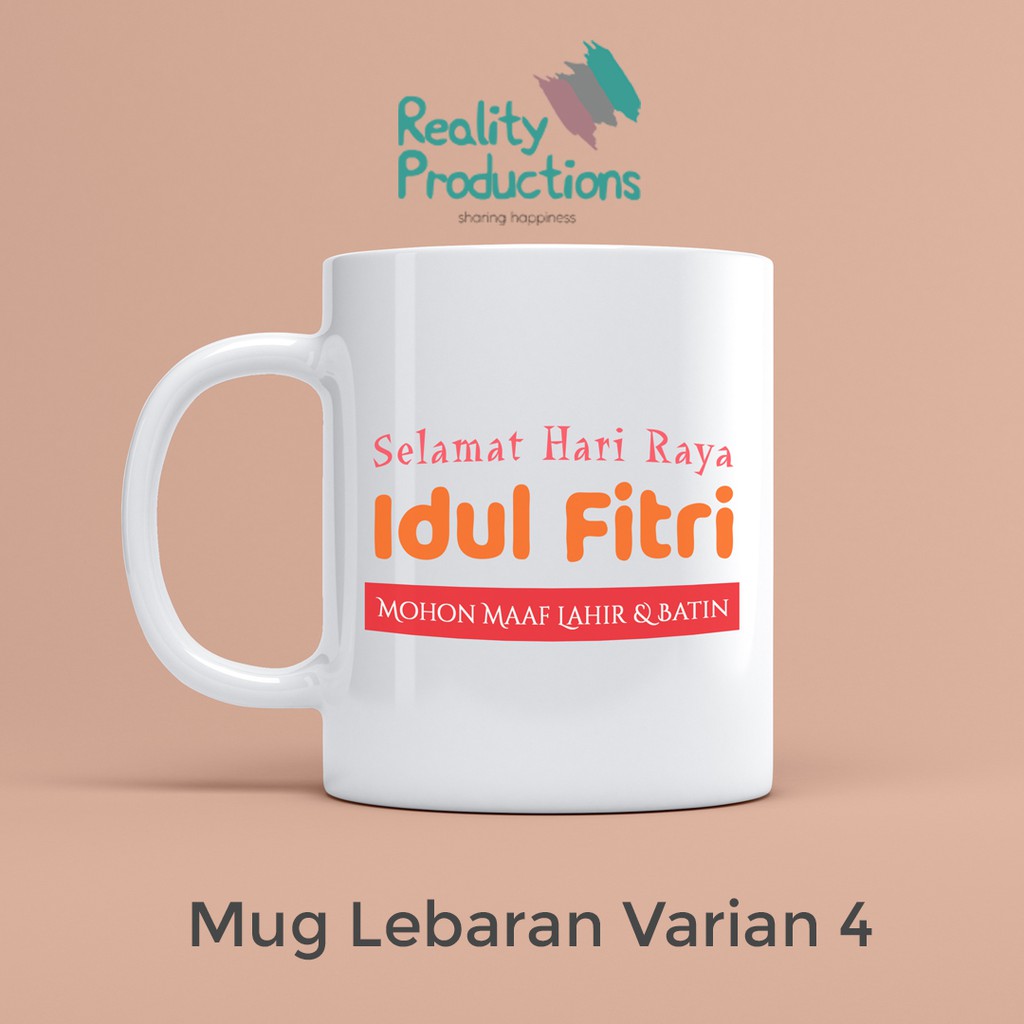 Mug Idul Fitri Souvenir Parcel Hampers Lebaran