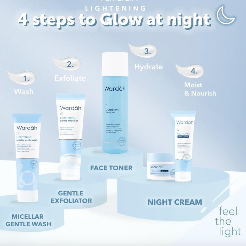 8.8 sale Paket Wardah Lightening Series Lengkap 8 in 1 (20ml) - Skincare Wardah Putih Glowing Serum