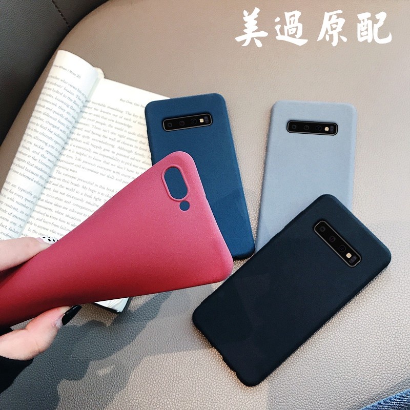 Soft Case Samsung Galaxy S9 S9 Plus S10 S10 Plus S10 Lite Slim Matte Silicon Sandstone