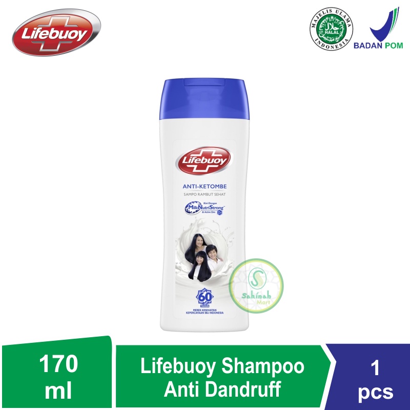 Lifebuoy Shampoo Anti Dandruff (Biru) 170 Ml