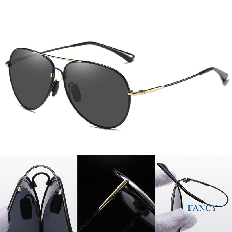 Kacamata Hitam Polarized Photochromic Pria / Wanita Model Klasik Untuk Mengemudi