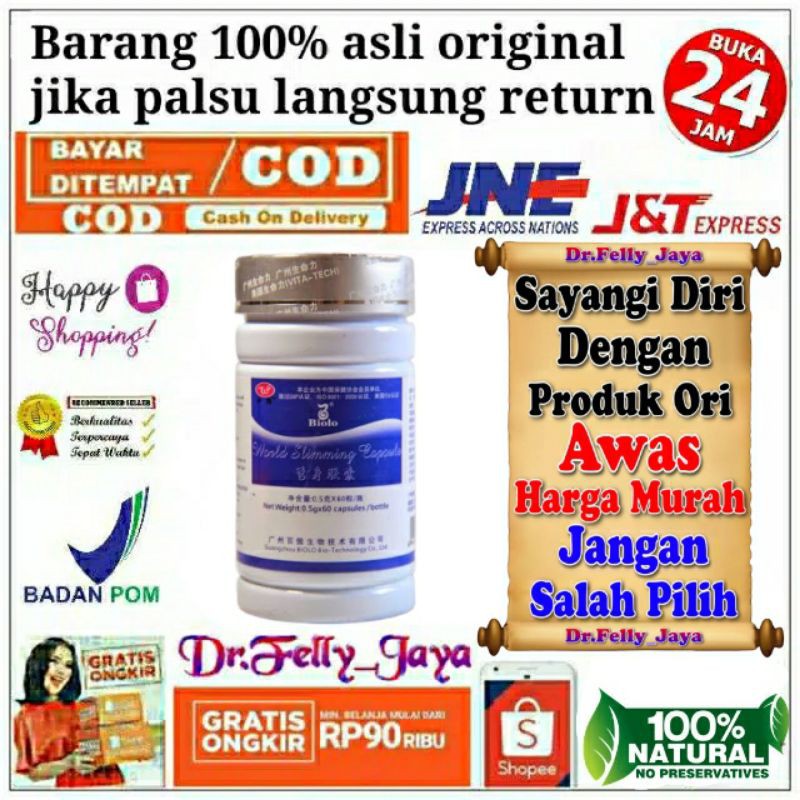 Obat Pelangsing badan wsc biolo asli 100% original suplemen herbak biolo wsc pelangsing terbaik