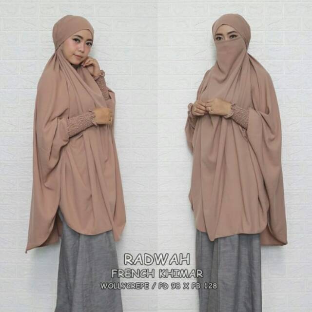 Radwah french khimar / hijab kerudung cadar syari
