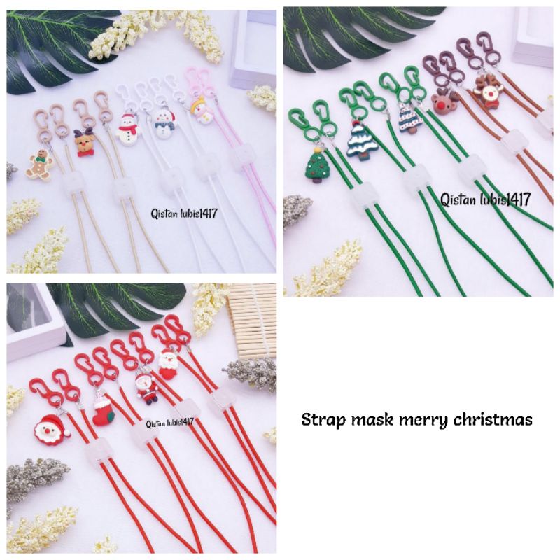 Strap mask merry christmas