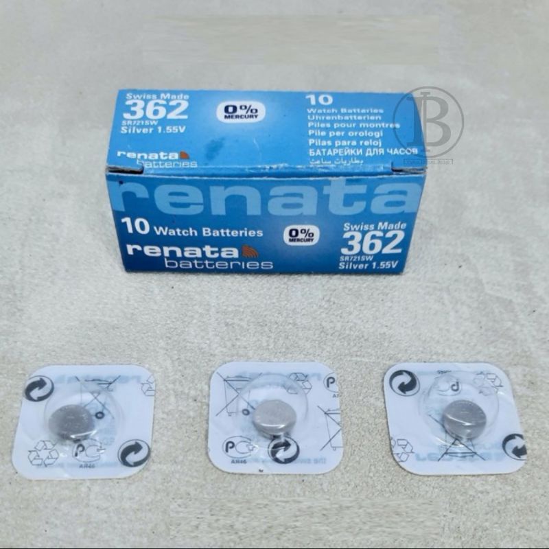 Baterai Renata 362 SR721SW Original Silver Oxide 1.55V Swiss Made / Batrai Battery Batre SR 721 SW