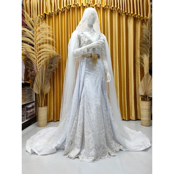 GAUN PENGANTIN MODERN FUL PAYET| GAUN JUBAH|BAJU WEDDING BEREKOR | GAUN MEWAH  FUL PAYET | BAJU PENGANTIN MODERN/SLIM DRESS