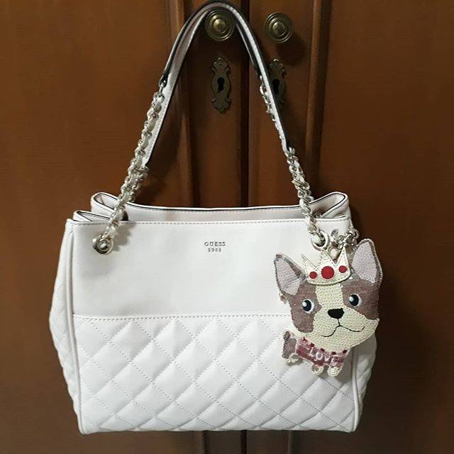 Original GUESS Pink Quilted Shoulder Bag