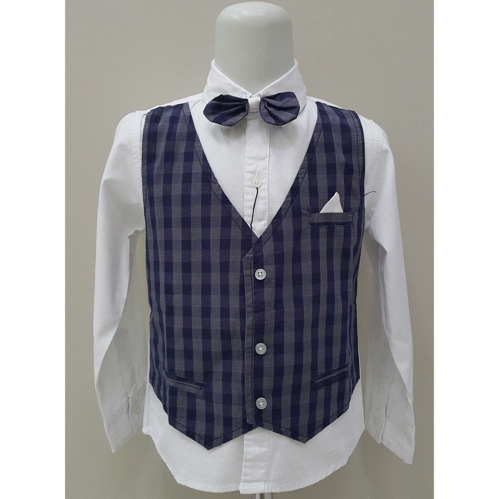 Kemeja Anak Cowo / Kemeja Rompi Free Dasi Import MURAH SALE