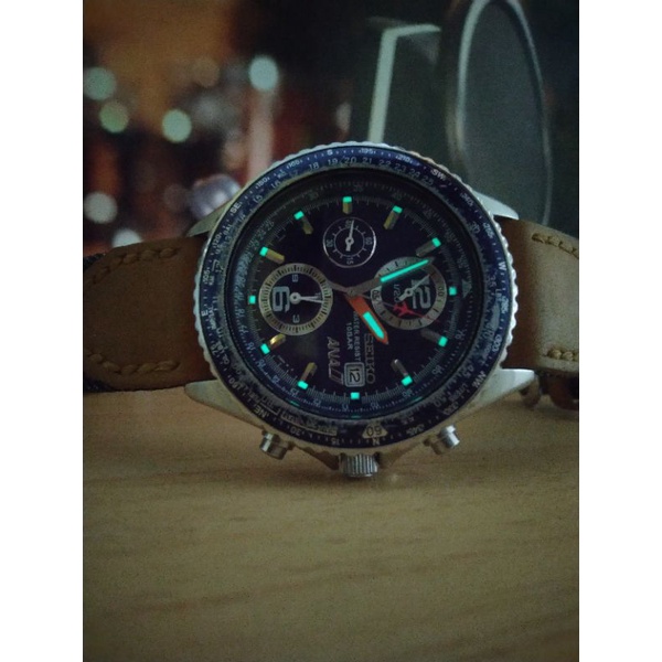 jj02461 jam tangan pria Seiko chronograph 7T92-0CF0