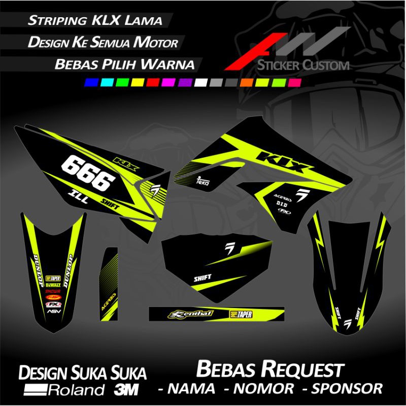 STRIPING KLX LAMA - KLX DTRACKER DESAIN CUSTOM