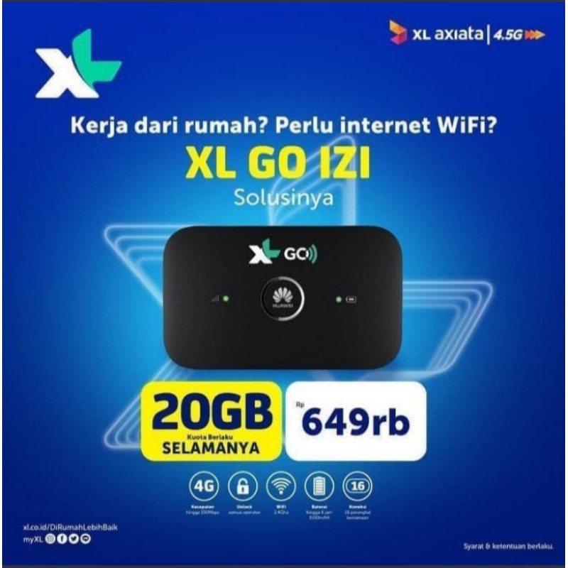 mifi modern wifi 4g XL go unlock all gsm free 20gb