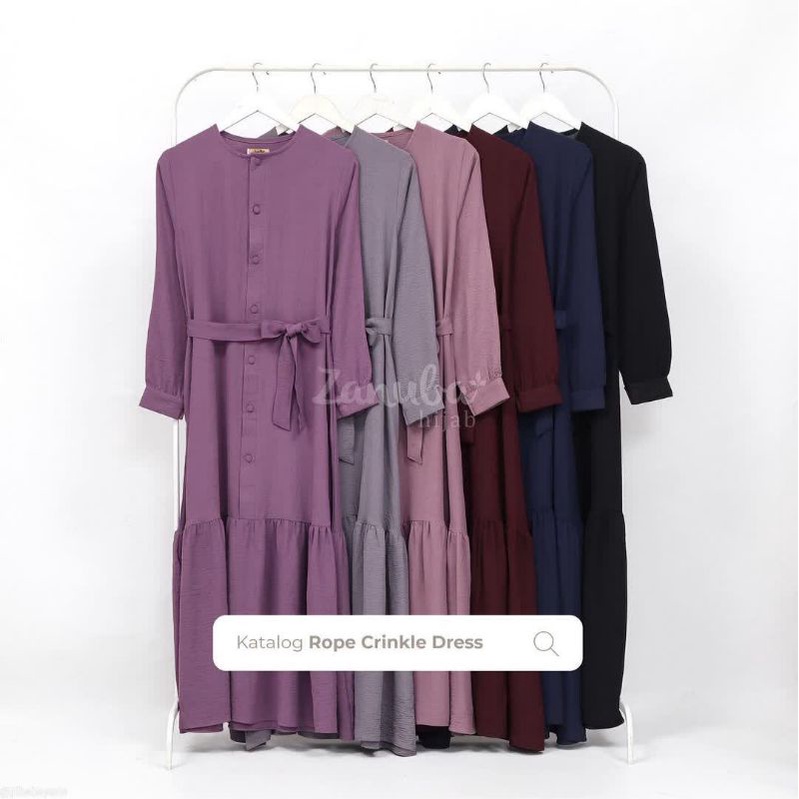 Rope Crinkle dress by Zanuba (gamis only)