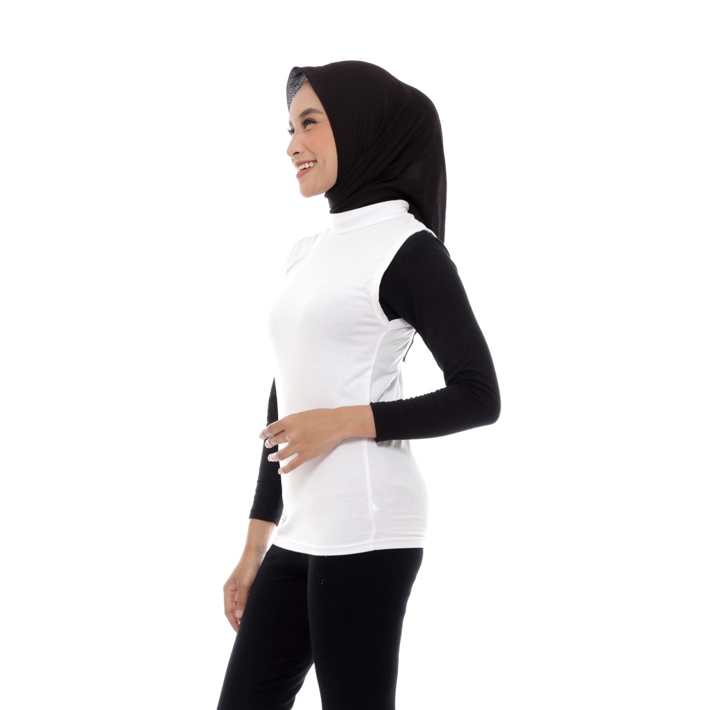 Kaos Manset Tanpa Lengan Wanita Premium | Inner Kutung Lekbong Kaos Stretch Adem Biiu