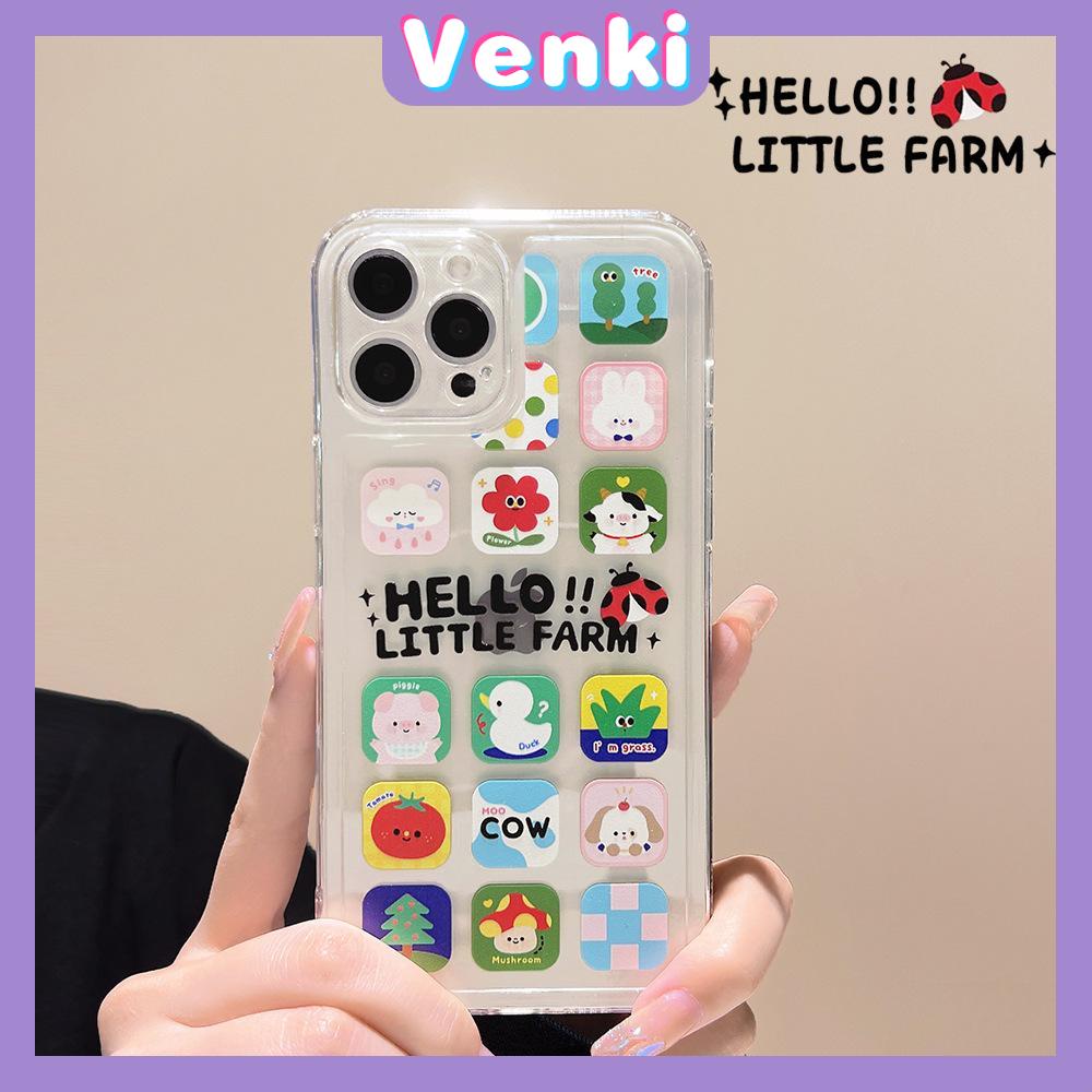 iPhone Case Silicone Soft Case TPU Clear Case Square Edge Camera Full Coverage Protection Shockproof Cartoon Cute For iPhone 13 Pro Max iPhone 12 Pro Max iPhone 11 iPhone 7 Plus