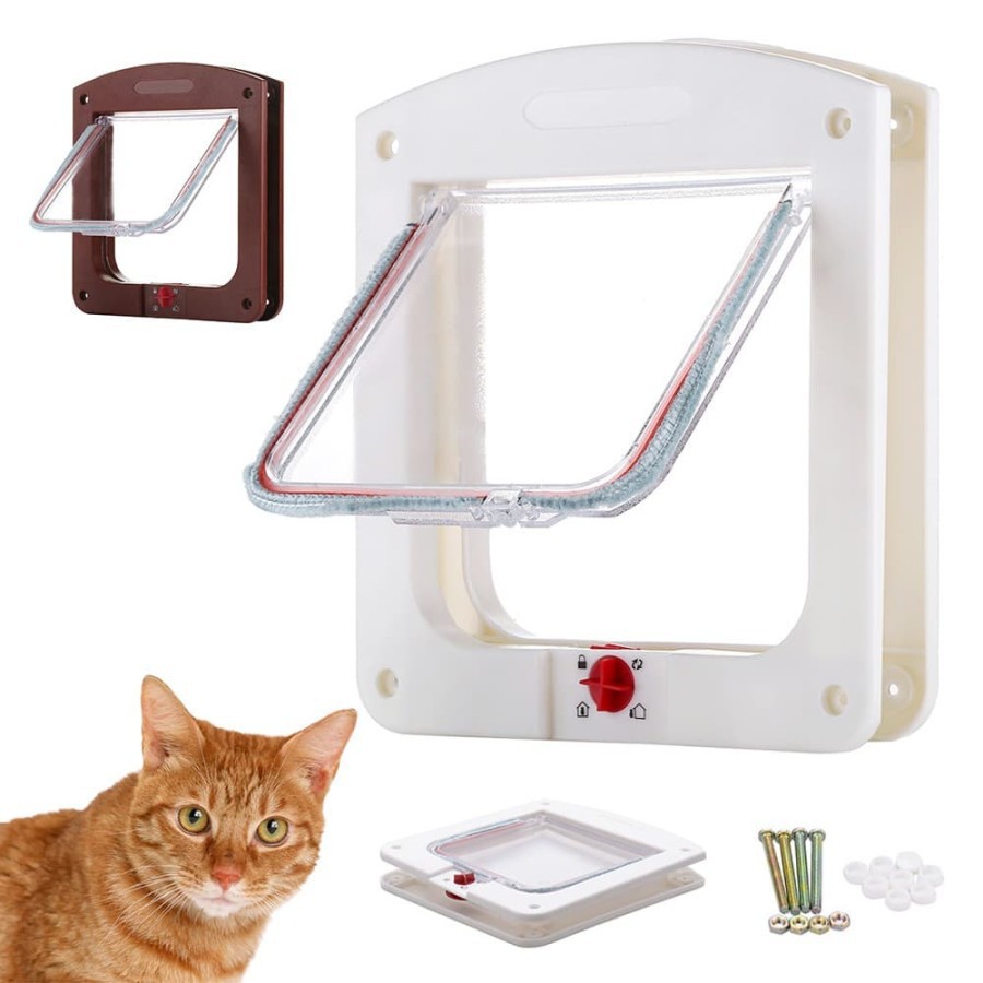 Baru Pintu Anjing kecil Kucing Big Cat Small Dog Mate Pet Door Flap