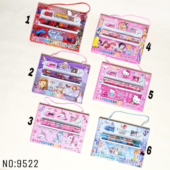 

Gaya Bos Set Alat Tulis Fancy Set/Stationery Set/Kado Anak/Hampers/Paket Hot Sale