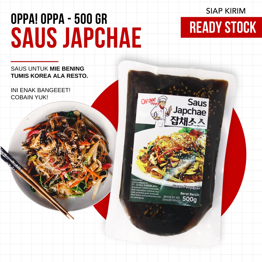 Saus Japchae Ala Resto Enak Oppa! Oppa - 500gram (TERMURAH)