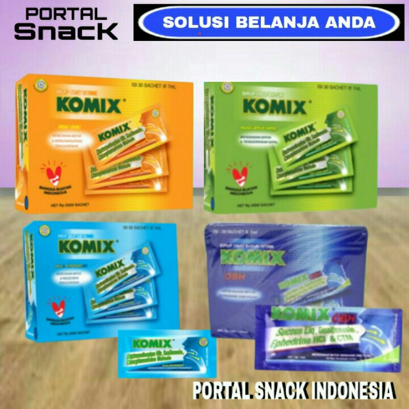 

KOMIX obat batuk 1 pack isi 30 sachet