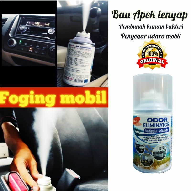 Pembersih ac mobil dan fogging mobil bonus lap microfiber