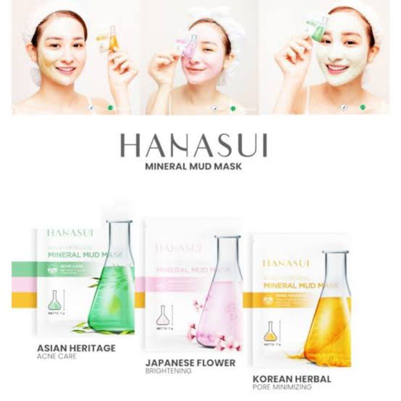 Hanasui Mineral Mud Mask Sachet