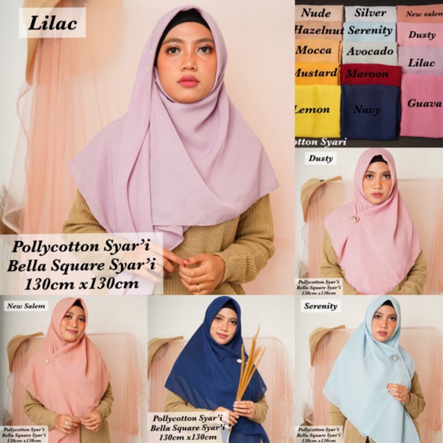 Bella Square Syari Segi Empat /Hijab Syari