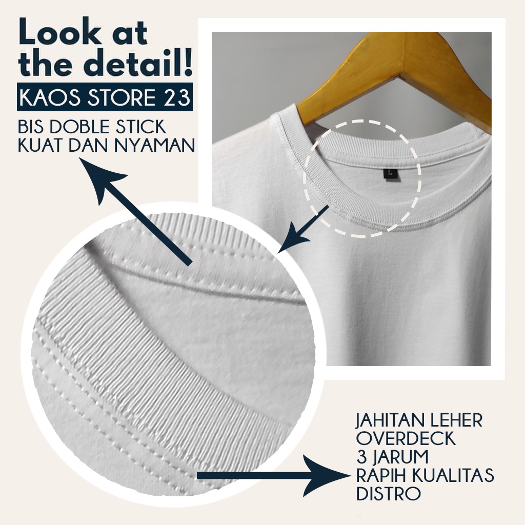 KAOS POLOS PRIA COTTON COMBED 30S-2