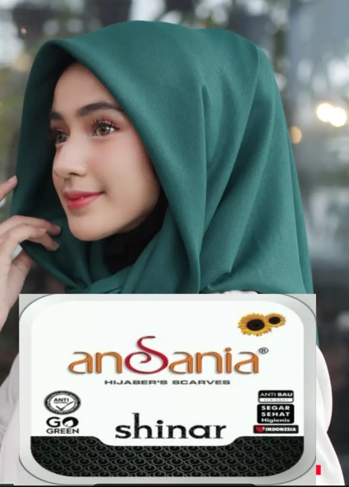 kerudung segi empat shinar glamour  ANSANIA/ hijab segi empat shinar glamour / kerudung pesta