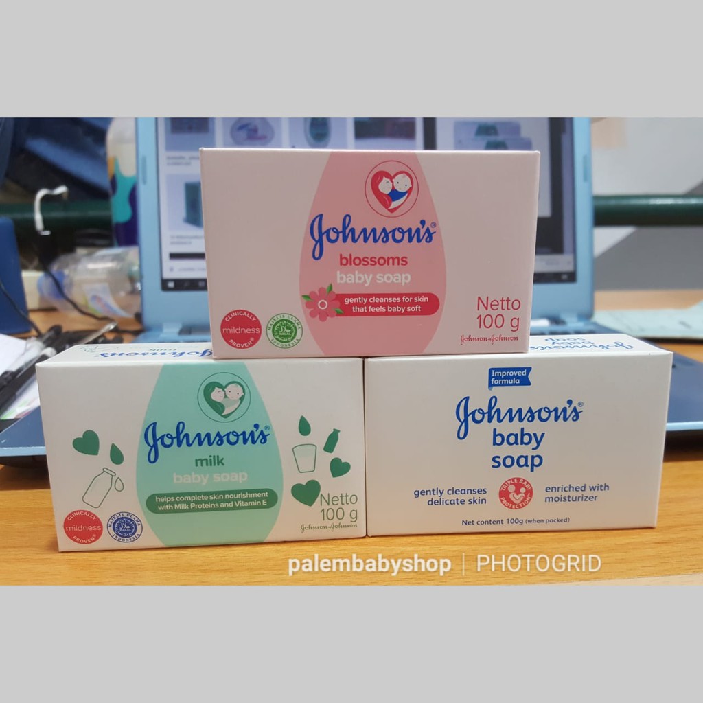 Johnson's Baby Blossoms Soap sabun batang Johnson Blossom Milk Soap 100g
