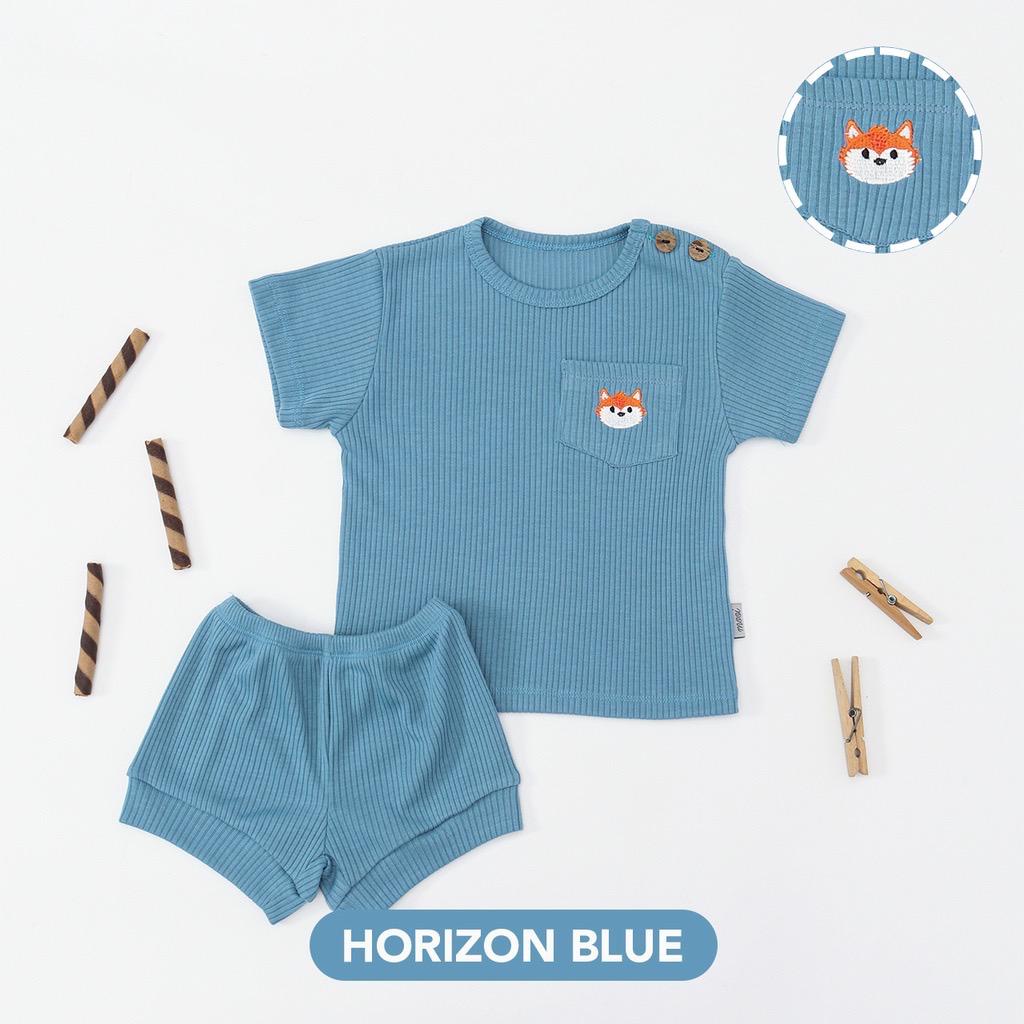 Mooi Niki Rib Set Setelan Anak Unisex - Mooi setelan anak