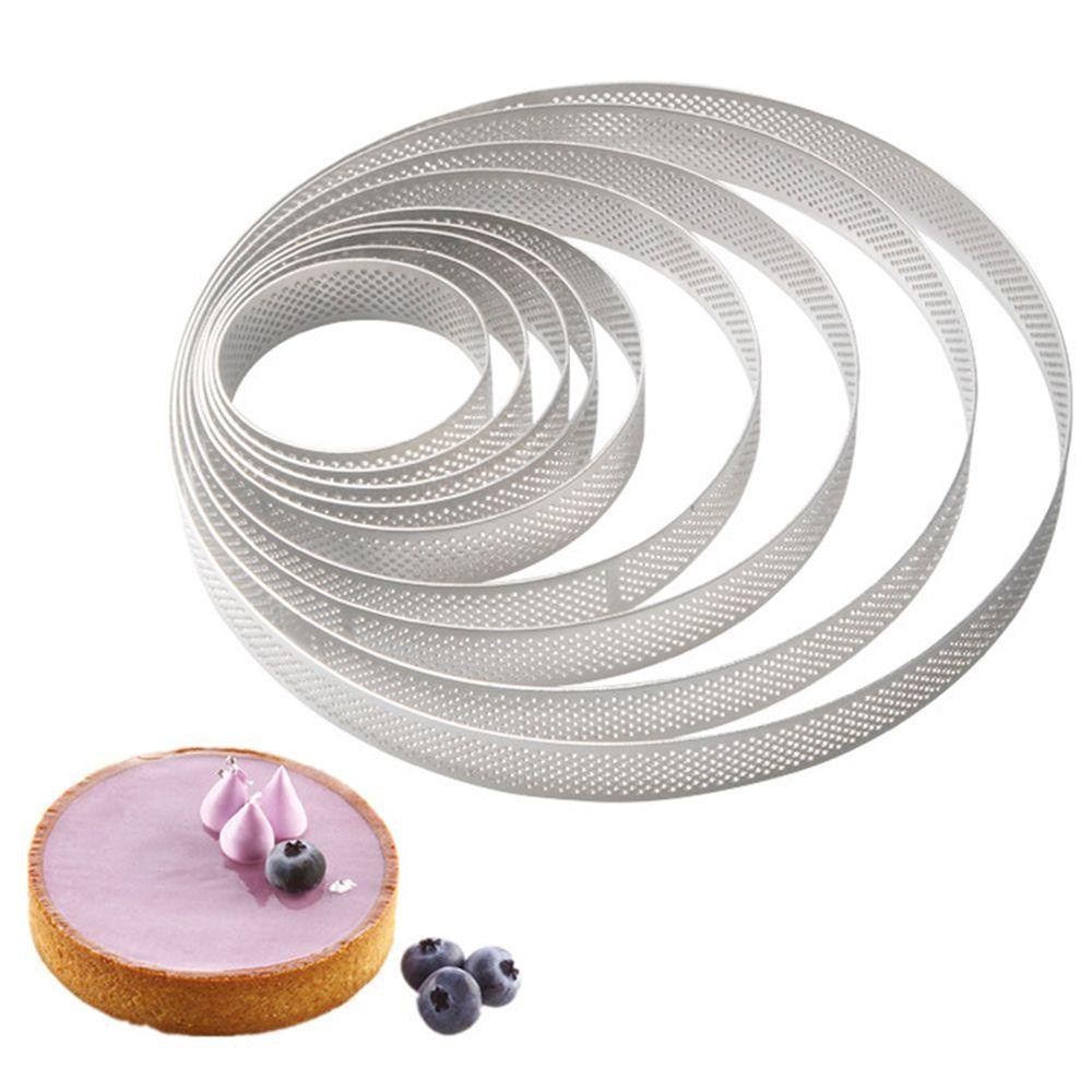 Cetakan Tartlet Nanas Bakeware Berlubang French Dessert Mousse Circle Mould