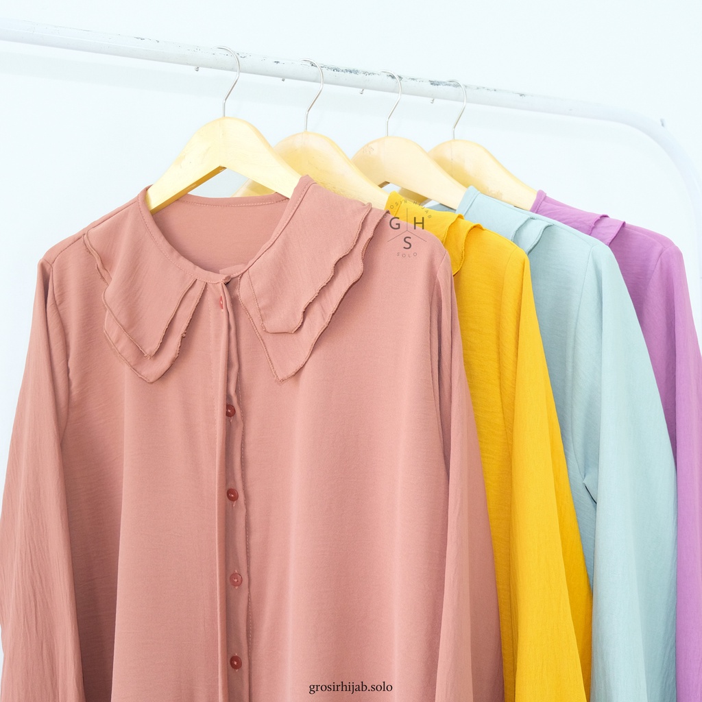 (DBY) TUNIK RITIKA BLOUSE OVERSIZE ATASAN WANITA AIRFLOW CRINCLE