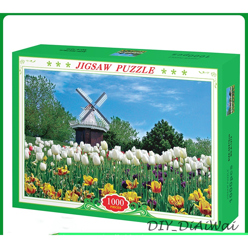 Puzzle Jingsaw 1000 pcs Uk.75x50cm - FLOWERS