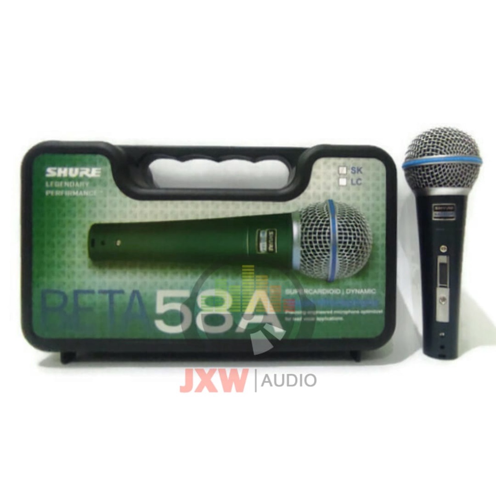 MIC KABEL SHURE BETA 58 A SK KOPER /  MICROPHONE SHURE KABEL BETA 58A SK KOPER /MIC SHURE BETA 58A