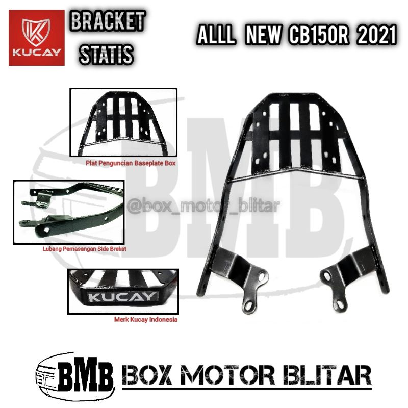 Breket Bracket Behel Dudukan Box Motor Kucay Statis Honda New CB150R 2021 Terbaru Baru CB 150 R ANCB