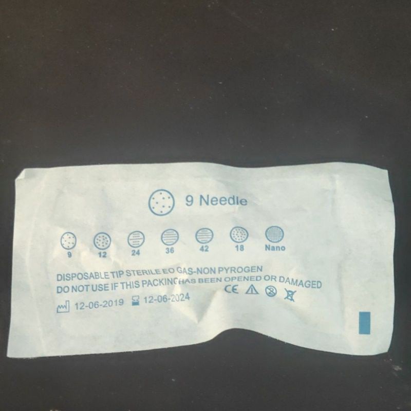 Jarum 9 pin Cartrige Bayonet untuk Bopeng Strechmark Vampire Scar dengan Dermapen MyM Dr. Pen