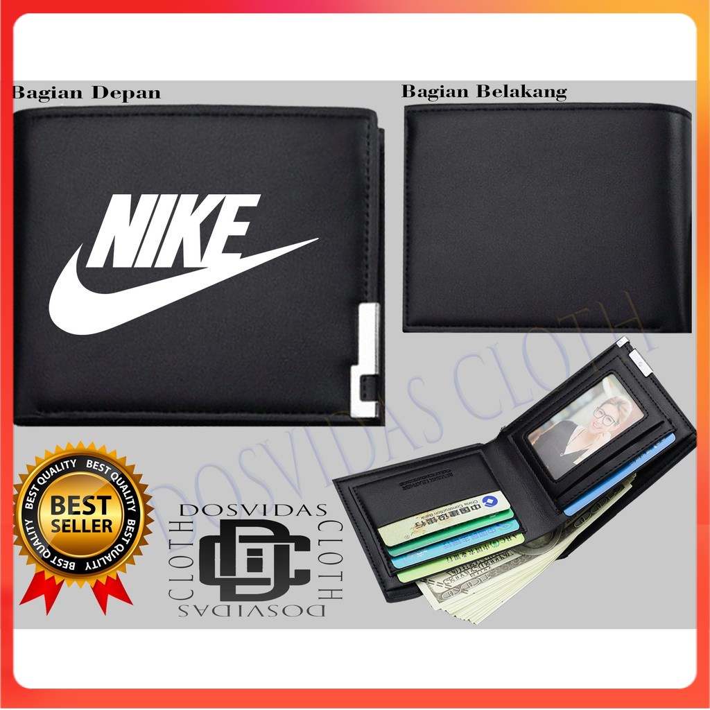 Dompet Pria  NIKE SPORT Dompet Kulit Men Fashion Letter Wallet NIKE BRAND SPORT KEREN COD