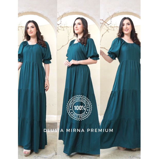 Daster Arab DLUSIA MIRNA Dress Premium Rayon Twill Ori