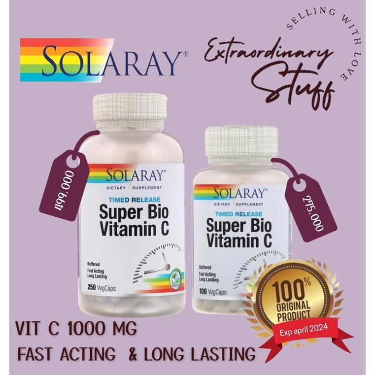 SOLARAY SUPER BIO VITAMIN C 1000 MG / SOLARAY TIME RELEASE SUPER VITAMIN C