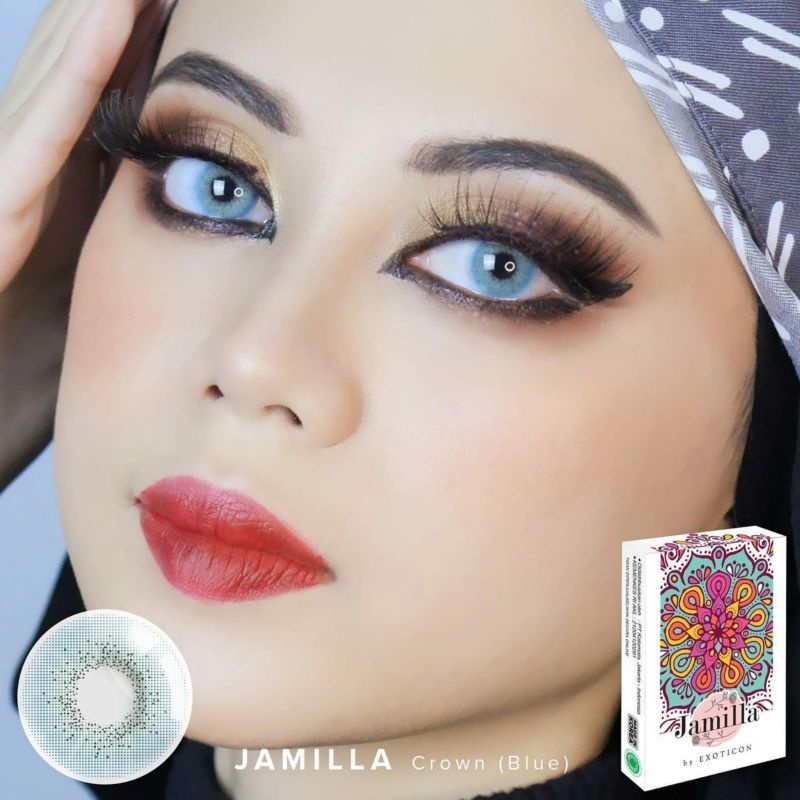 Softlens X2 JAMILLA 14.5 MM CROWN BLUE MINUS -0.50 S.D -6.00