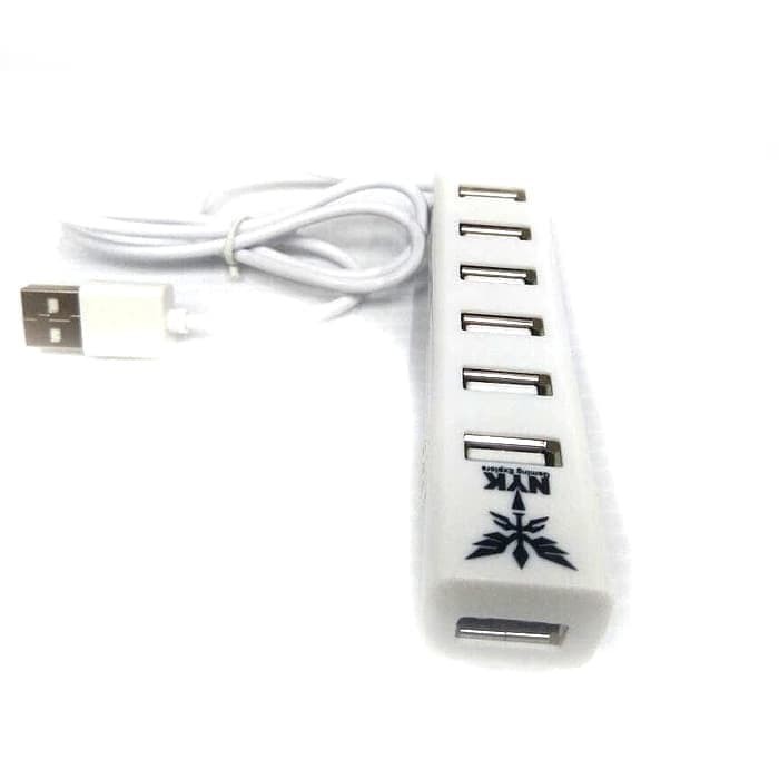 NYK 7 port USB HUB 2.0 High Speed ports - NYK-H-02 - Putih