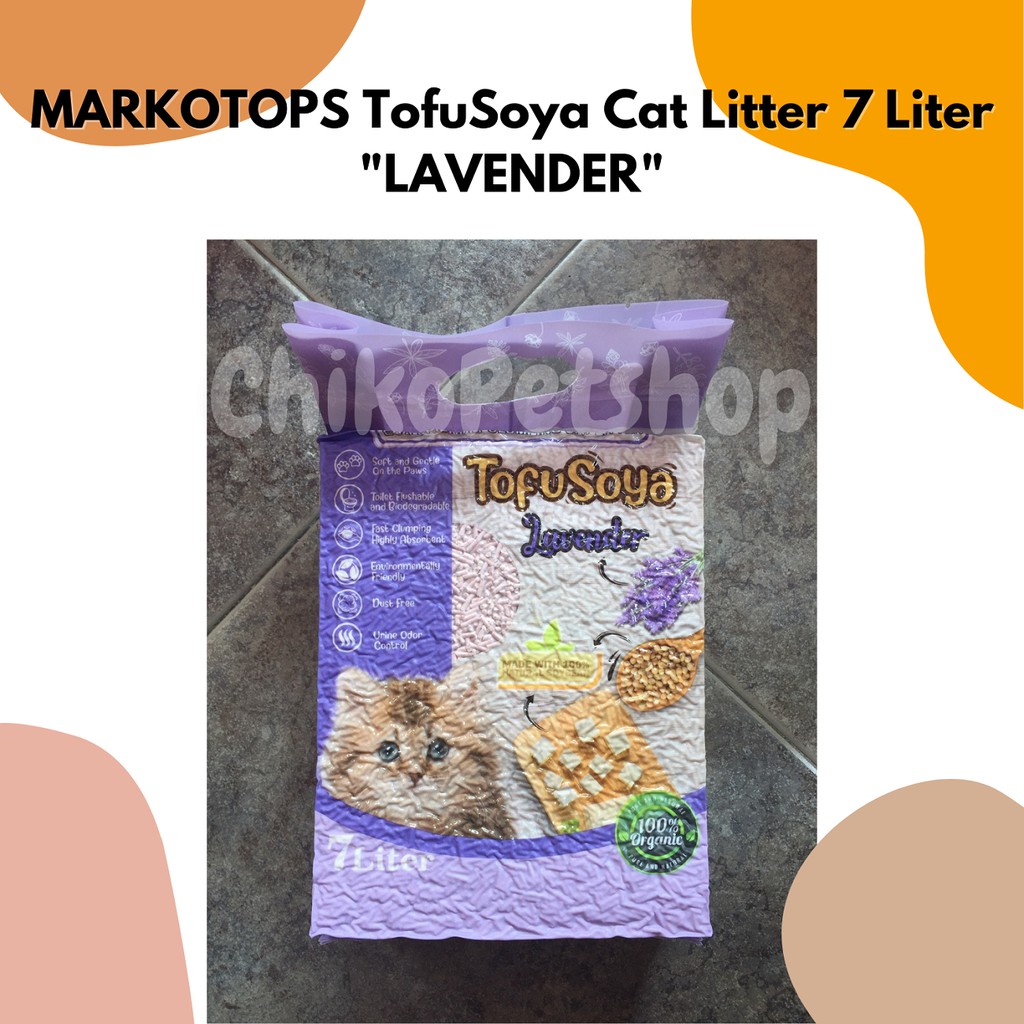 MARKOTOPS TofuSoya Cat Litter Pasir Kucing Tofu Soya Markotop Kemasan 7 Liter