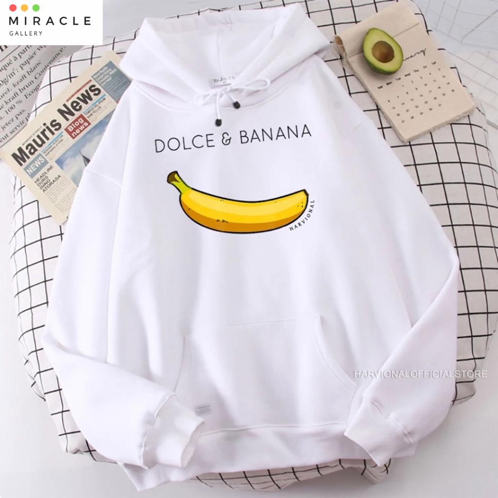 Sweater Hoodie Couple / Jaket Pasangan BANANA Bahan Fleece Premium