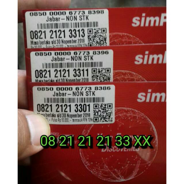 Nomor Cantik Nocan 
08 21 21 21 33 XX
Kartu Perdana Telkomsel Simpati 4G LTE Segel Pulsa 10rb