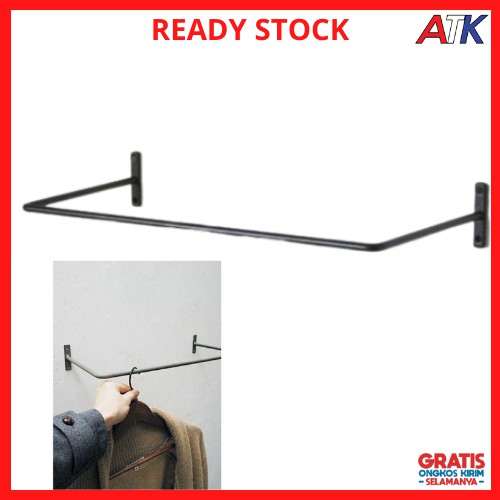 Castok Gantungan Baju Dinding / Gantungan Baju Tempel Dinding Kuat / Bracket Gantungan Baju / Gantun
