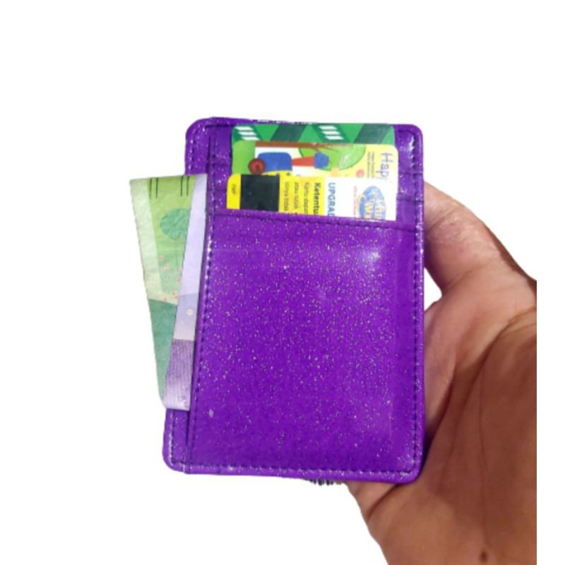 CARD HOLDER GLITTER SLIM WALLET MURAH DOMPET