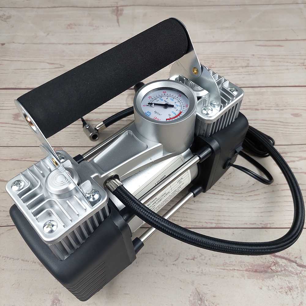 (100% BARANG ORI) OTOHEROES Pompa Ban Compressor Double Cylinder 12V 150 PSI - DC-A105